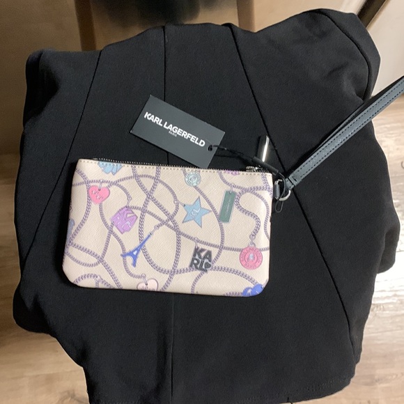 Karl Lagerfeld Small Wallet Wristlet - Picture 2 of 2